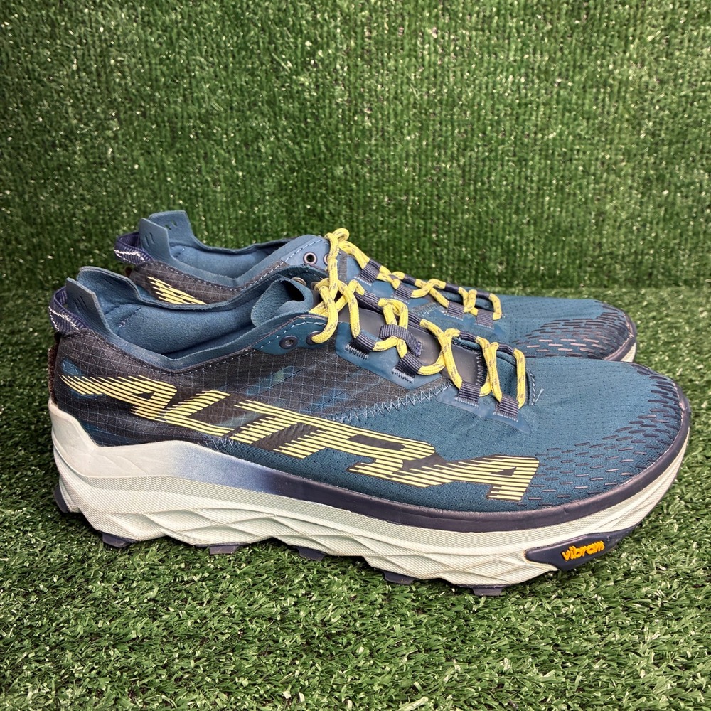 Altra Mont Blanc Vibram Litebase Trail Running Sneakers Blue Yellow Womens Sz 10